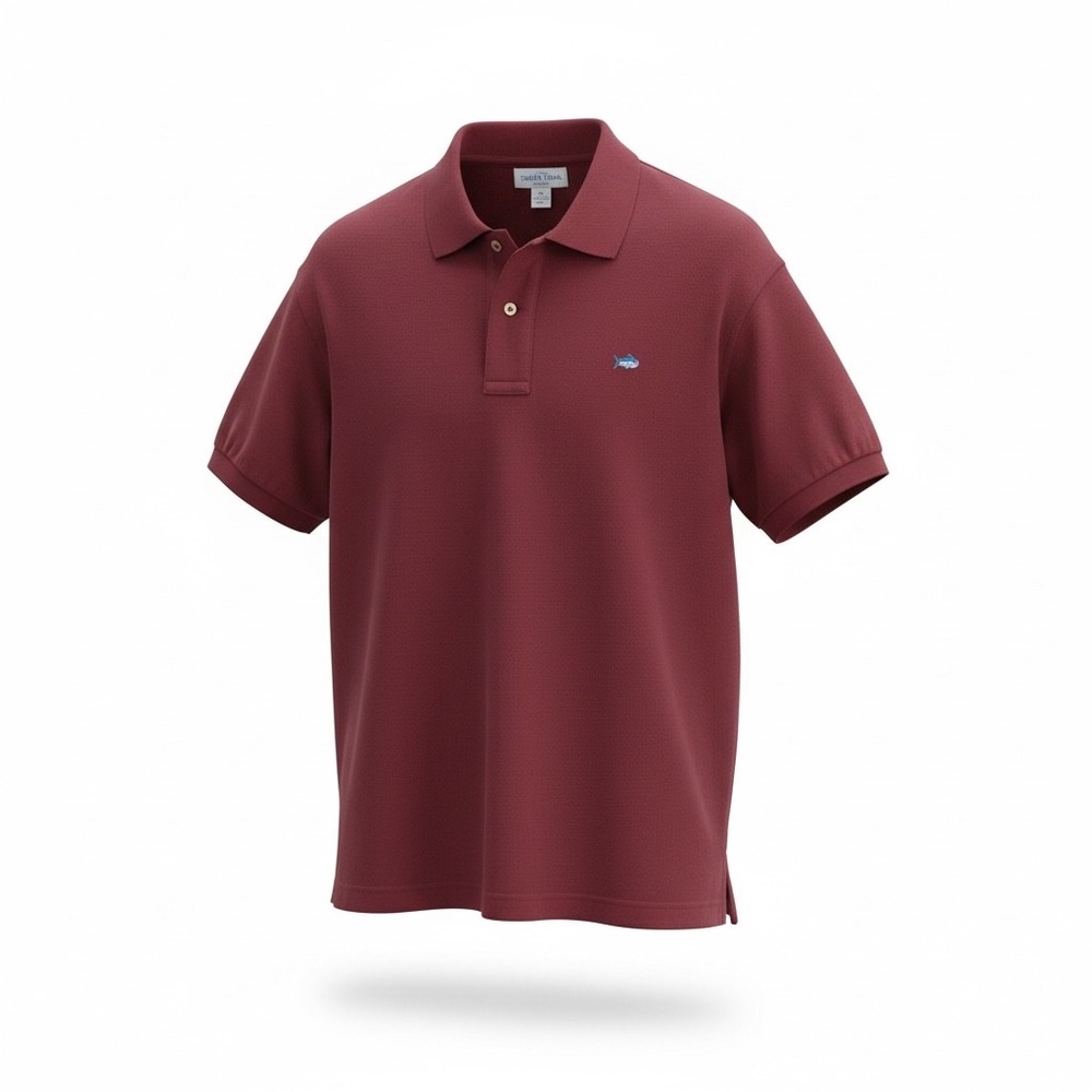 Southern Tide Mens Skipjack Polo Shirt Garnet Red SC Gamecocks Logo Size Large